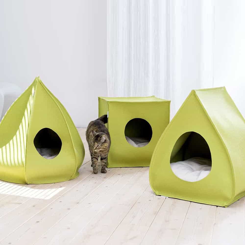 Filz Katzenhäuser - Katzenhöhlen Berta. Mood und Pina von pet-interiors.